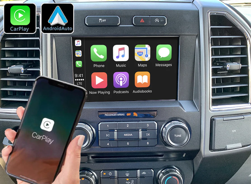 Apple CarPlay display in a Ford F-150.  Enjoy this helpful comprehensive guide!