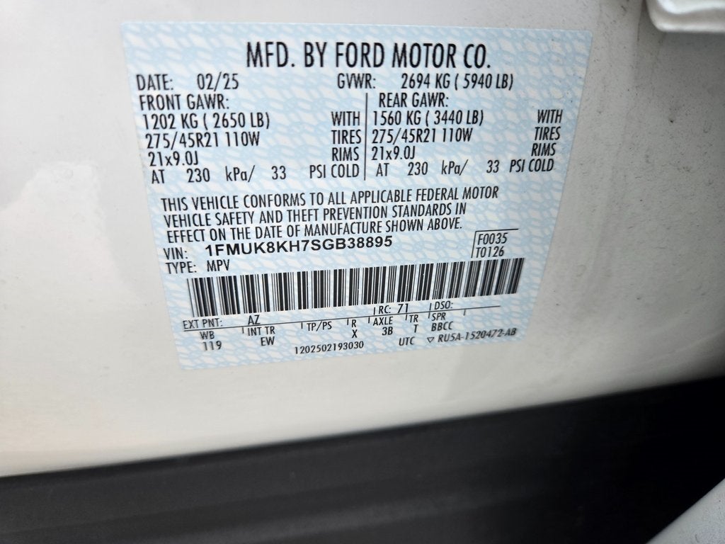 2025 Ford Explorer ST-Line