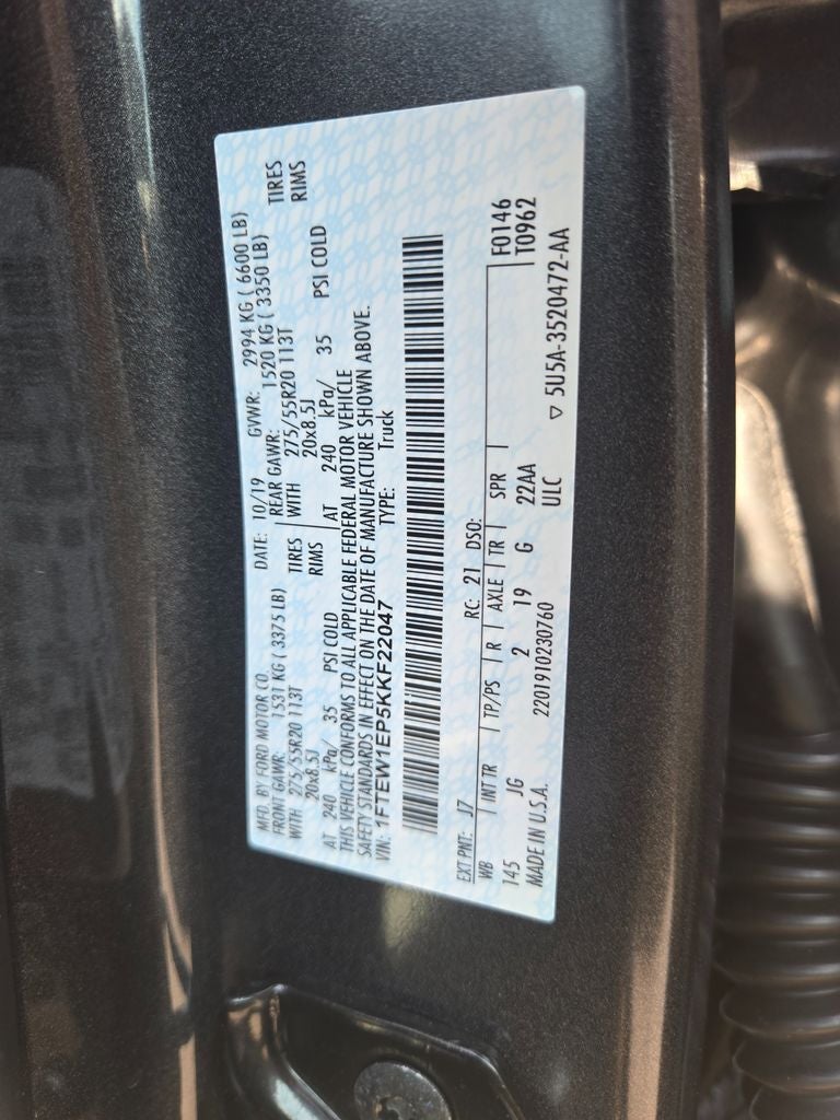 2019 Ford F-150 XL