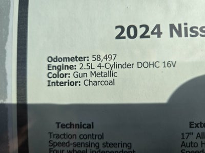 2024 Nissan Altima 2.5 SV