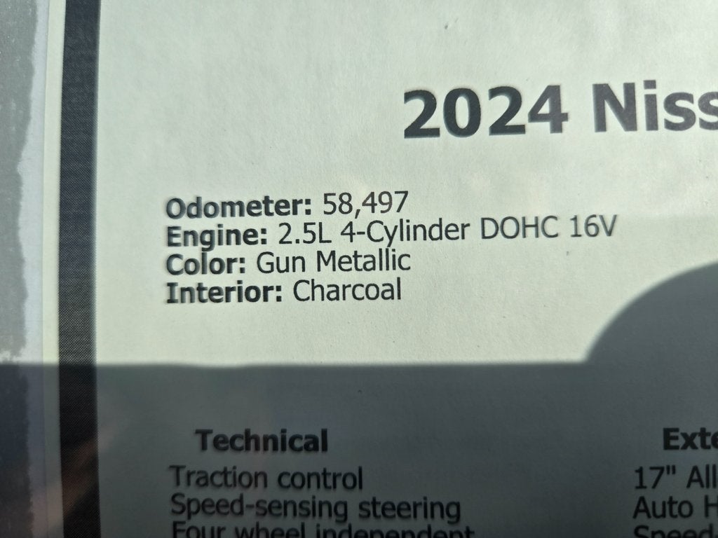 2024 Nissan Altima 2.5 SV