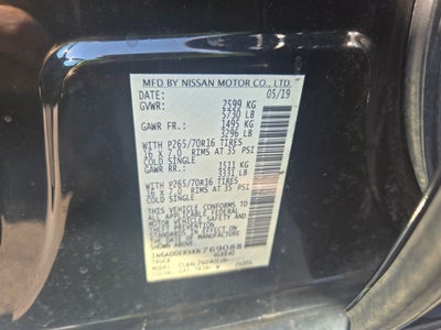 2019 Nissan Frontier SV
