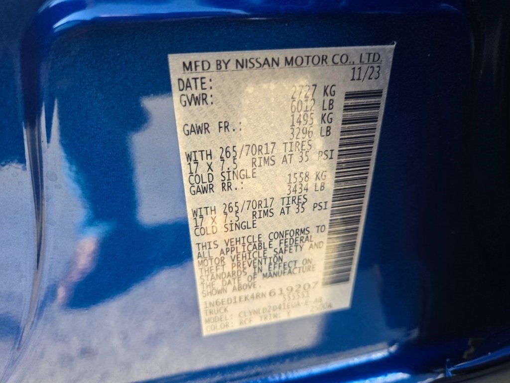 2024 Nissan Frontier PRO-4X