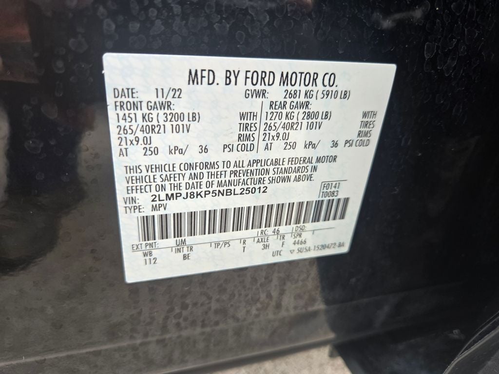 2022 Lincoln Nautilus Reserve