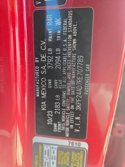 2024 Kia Forte LXS