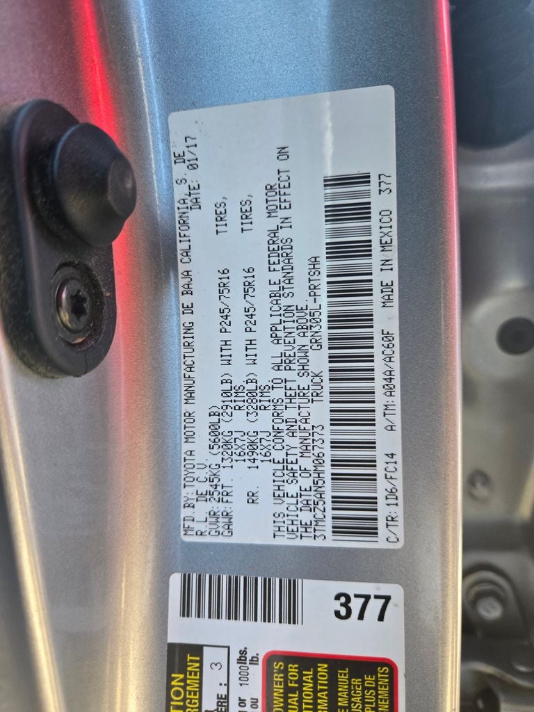 2017 Toyota Tacoma Base