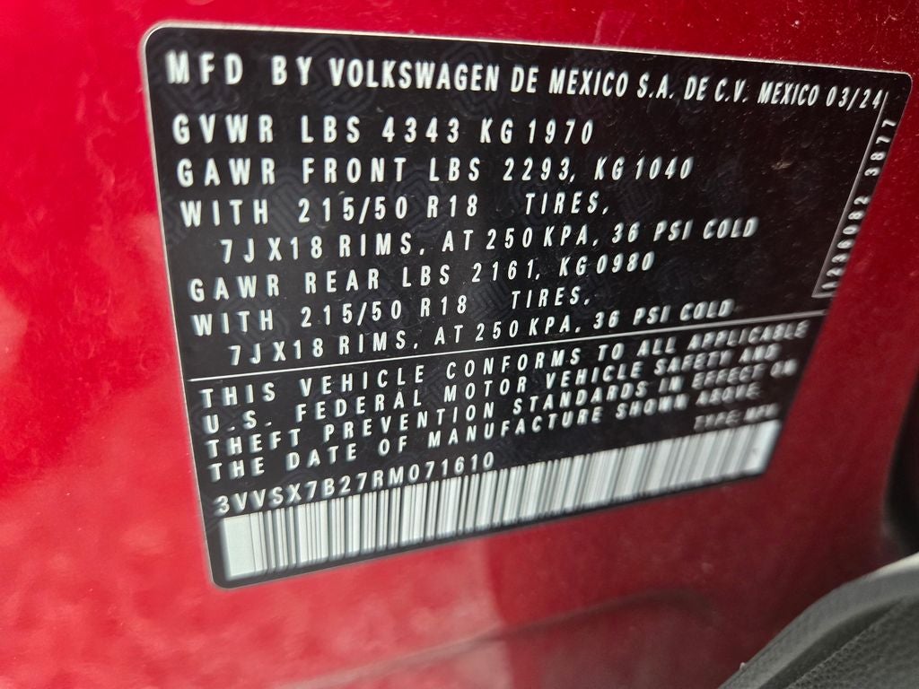 2024 Volkswagen Taos 1.5T SE